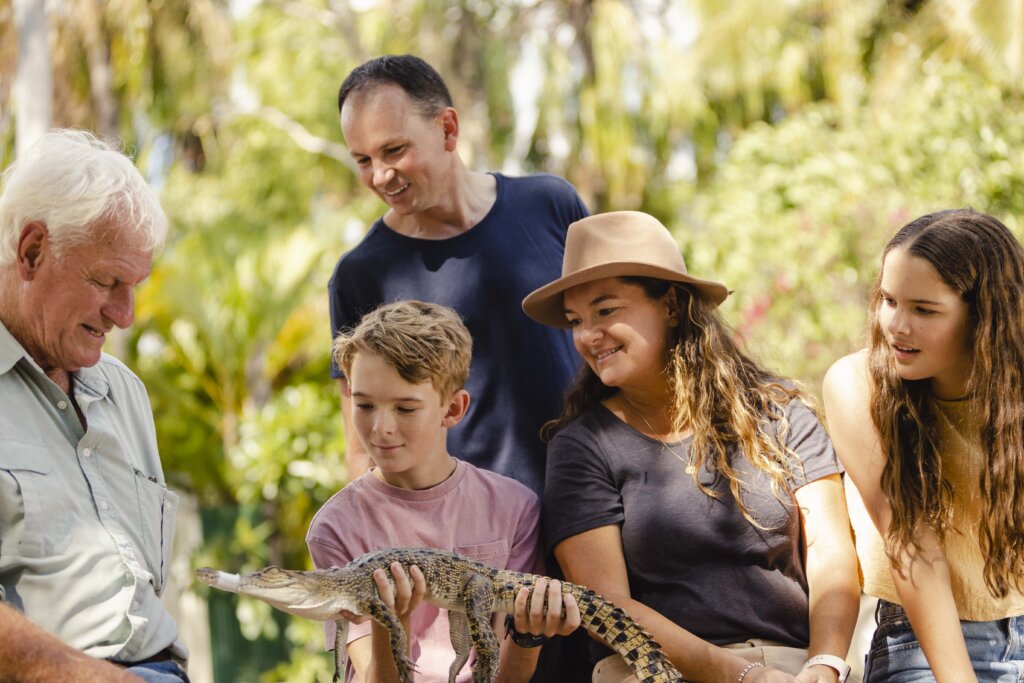 family tour, koorana crocodile farm, activity
